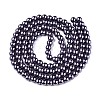 Baking Painted Pearlized Glass Pearl Round Bead Strands HY-Q330-8mm-73-2