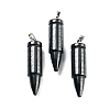 Natural Black Stone Pointed Pendants G-A231-03D-1