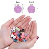 90Pcs 9 Colors Alloy Enamel Pendants ENAM-SZ0001-55-2