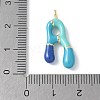 Brass Enamel Pendants X-KK-E093-03G-A-02-3