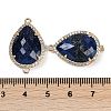 Dyed Natural Lapis Lazuli Faceted Teardrop Links G-B126-03G-08-3