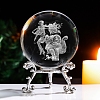 Inner Carving Constellation Glass Crystal Ball Diaplay Decoration PW-WG84004-03-1