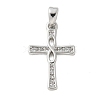 Brass Micro Pave Cubic Zirconia Pendants KK-U056-51P-1