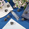 10Pcs Tibetan Style Zinc Alloy Pendant Bails FIND-CA0011-51-5