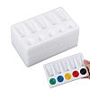 10Pcs 10-Compartment Plastic Watercolor Oil Palette AJEW-GL0003-38-1