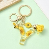 Resin & Alloy Enamel Keychain X1-KEYC-YW00134-25-1