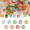  120pcs 8 color Transparent Electroplated Glass Beads GLAA-TA0001-31-9