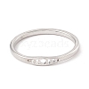 304 Stainless Steel Moon Phase Finger Ring for Women RJEW-A006-06P-1