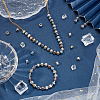 120Pcs 4 Colors Electroplated Natural Lava Rock Beads Strands G-PH0019-15-2