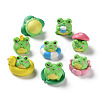 8Pcs Resin Frog Display Decoration AJEW-S037-02-1