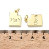 Brass Pendants KK-D229-22C-G-3