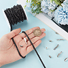 7.1 Yards Glass Rhinestone Synthetic Rubber Round Cord DIY-GF0013-74C-3