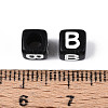 Initial Acrylic Horizontal Hole Beads OACR-ZX006-35B-3