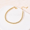 Round Brass Beaded Bracelets for Women BJEW-H640-04B-G-1
