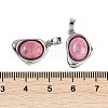 Natural Rhodonite Pendants KK-U043-52P-05-3