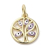 Brass Enamel Charms KK-E092-15G-04-1