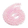 (Defective Closeout Sale) Spray Painted Crackle Glass Beads Strands CCG-XCP0001-07-2