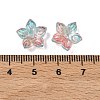 Two Tone Transparent Glass Bead Cap GLAA-H041-01J-3
