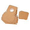 Square Kraft Paper Jewelry Storage Boxes CON-TAC0001-04C-3