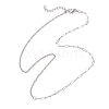 304 Stainless Steel Paperclip Chain Cable Chain Necklaces for Women NJEW-JN05590-4