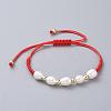 Braided Bead Bracelets BJEW-JB04821-01-1