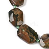 Natural Rhyolite Jasper Beads Strands G-B125-P09-01-3