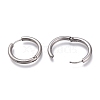 201 Stainless Steel Huggie Hoop Earrings EJEW-O095-05-06-3