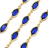 Brass Glass Horse Eye Link Chains CHC-R001-03G-02-1