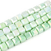 Anti-Tarnish Electroplate Glass Beads Strands GLAA-T025-6mm-10E-1