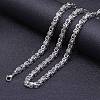 Titanium Steel Byzantine Chains Necklaces FS-WG56795-180-1