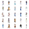 50 Pieces Paper Stickers Of Girlfriends Wearing Different Styles STIC-R001-33-2