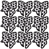 9Pcs Polyester Embroider Thread Iron on/Sew On Patches PATC-CY0001-62-1