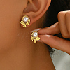 Elegant Stainless Steel Stud Earrings VF4299-3-7