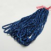 Electroplate Glass Beads Strands EGLA-D018-6x6mm-55-2