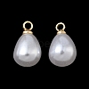 ABS Plastic Pearl Pendants FIND-Z105-03C-01G-1