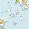 10pcs Iron Alloy Snap Hair Clips PHAR-CP0001-25-6