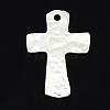 Hammered Cross Alloy Pendants X-PALLOY-D270-MS-1