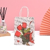 12Pcs Rose Flower Printed Paper Packaging Bags PW-WG057C2-03-1