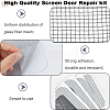 Gorgecraft 20 Sheets 4 Style Self-adhesive Plastic Window Screen Repair Tapes DIY-GF0008-01-5