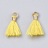 Polycotton(Polyester Cotton) Tassel Pendant Decorations X-FIND-S275-29G-1