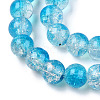 Transparent Crackle Baking Paint Glass Beads Strands X2-DGLA-T003-01A-05-3
