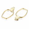 Rack Plating Alloy Bottle Open Back Bezel Pendants PALLOY-S047-31E-FF-2