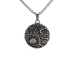 Retro Stainless Steel Box Chain Tree of Life Pendant Necklaces for Men PW-WGB21EA-01-2