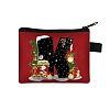 Christmat Letter Printed Polyester Wallets with Zipper PW-WGB27ED-11-1