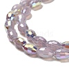 Baking Painted Glass Beads Strands DGLA-D001-02B-3