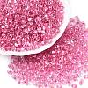 Baking Paint Transparent Glass Seed Beads SEED-N006-05D-1