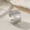 201 Stainless Steel Cuff Rings for Women FS-WG26F46-12-1