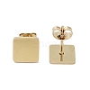 Vacuum Plating 304 Stainless Steel Stud Earrings for Women EJEW-A048-46D-G-2