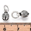 925 Sterling Silver Flower Charms with 925 Stamp & Jump Rings STER-T007-56AS-3