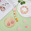 GOMAKERER 12Pcs 12 Style Animals Theme Food Grade Eco-Friendly Silicone Focal Beads SIL-GO0001-32-8